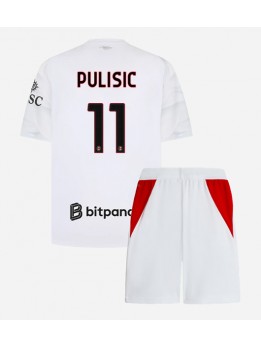 Otroški Nogometna dresi replika AC Milan Christian Pulisic #11 Gostujoči 2026-27 Kratek rokav (+ hlače)